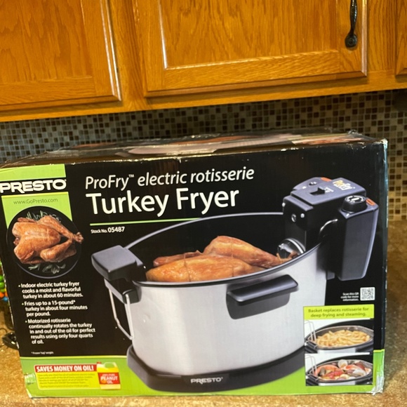 PRESTO Kitchen Presto Profry Electric Rotisserie Turkey Fryer Model 5487 Poshmark